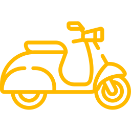 Icône représentant un cyclomoteur pour la catégorie permis cyclo AM